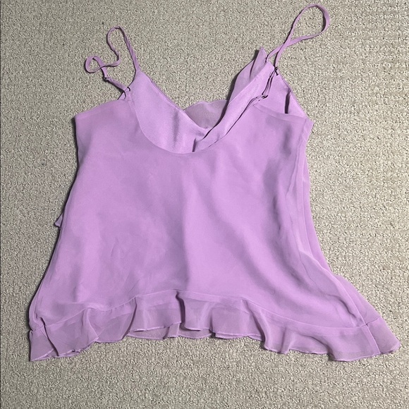 Lavender Ruffle Women's Top - Picture 2 of 2